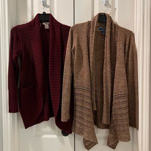 BUNDLE OF 2 Drape Sweaters - Small Petite